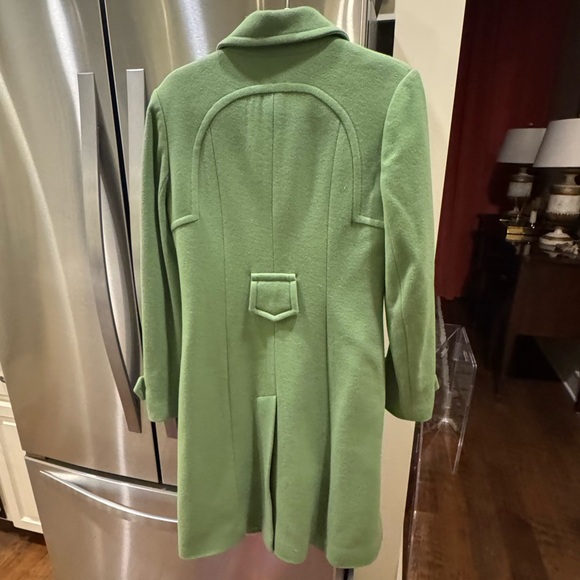 Vintage Lilly Pulitzer Pea Green Wool Blend Coat - Picture 3 of 6